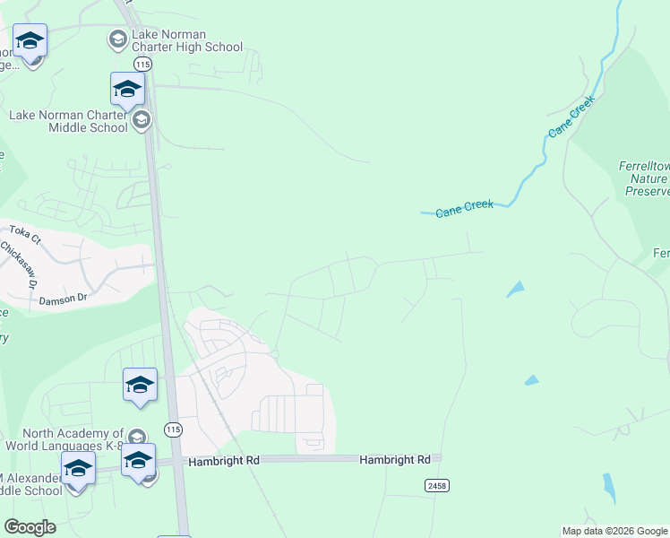 map of restaurants, bars, coffee shops, grocery stores, and more near 14003 Bordley Place in Huntersville