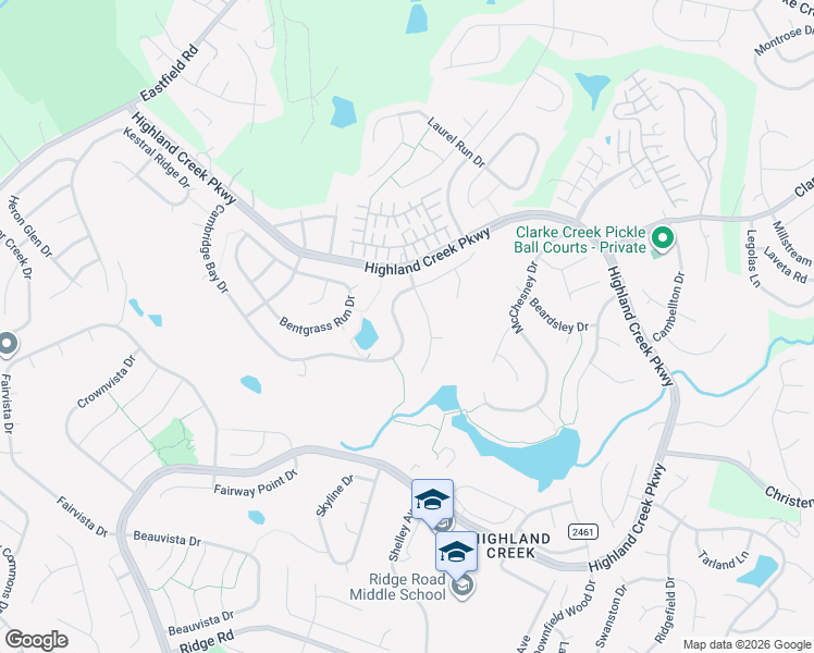 map of restaurants, bars, coffee shops, grocery stores, and more near 5365 Cambridge Bay Drive in Charlotte
