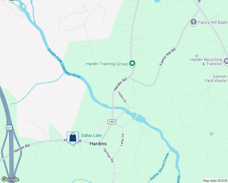 map of restaurants, bars, coffee shops, grocery stores, and more near 627 Hardin Road in Dallas