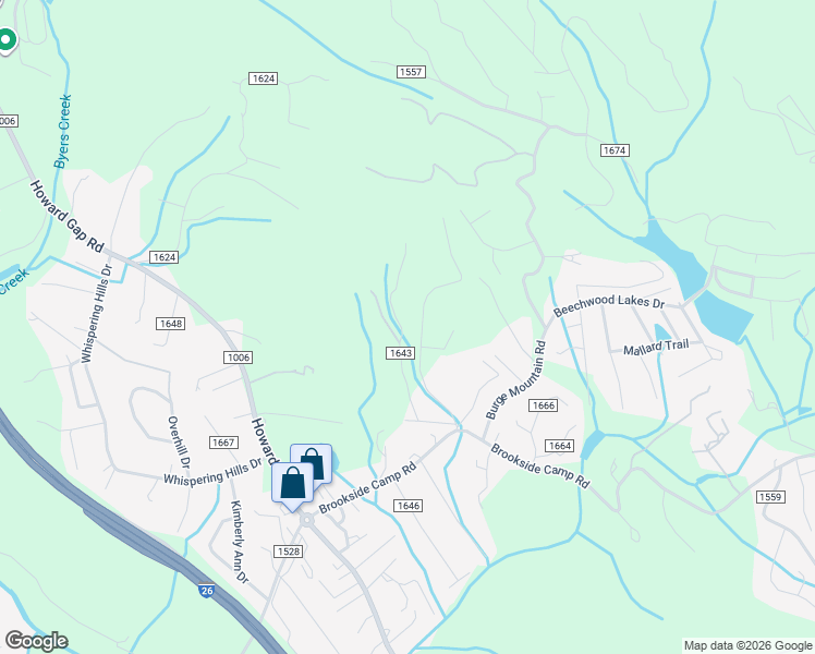 map of restaurants, bars, coffee shops, grocery stores, and more near 48 Cub Paw Lane in Hendersonville
