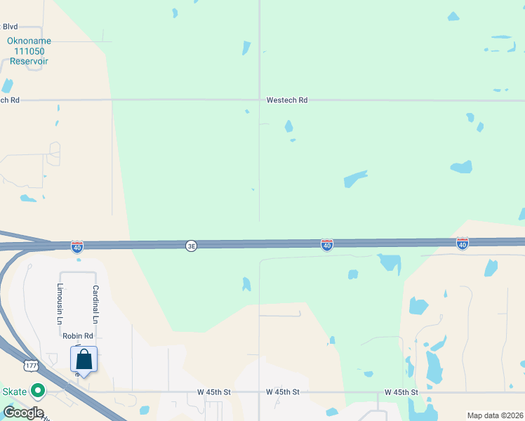 map of restaurants, bars, coffee shops, grocery stores, and more near Coker Road in Shawnee