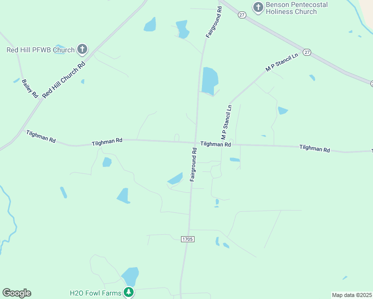 map of restaurants, bars, coffee shops, grocery stores, and more near 804 Tilghman Road in Dunn