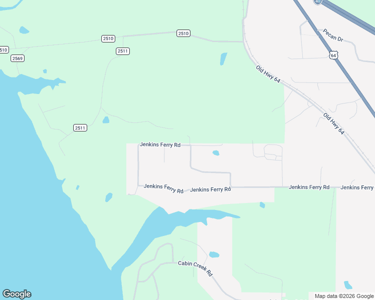 map of restaurants, bars, coffee shops, grocery stores, and more near 1152 Jenkins Ferry Road in Lamar