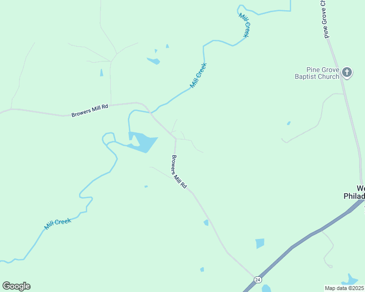 map of restaurants, bars, coffee shops, grocery stores, and more near 536 Browers Mill Road in Star