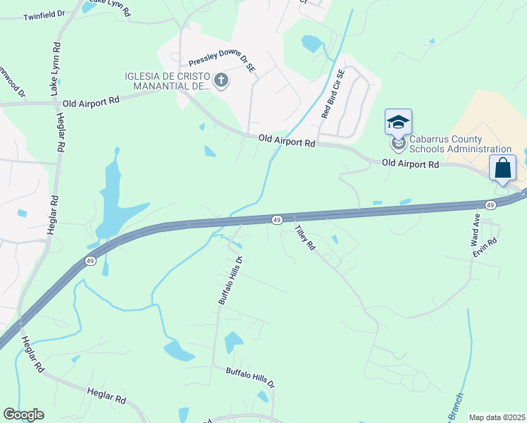 map of restaurants, bars, coffee shops, grocery stores, and more near 3685 State Highway 49 in Concord