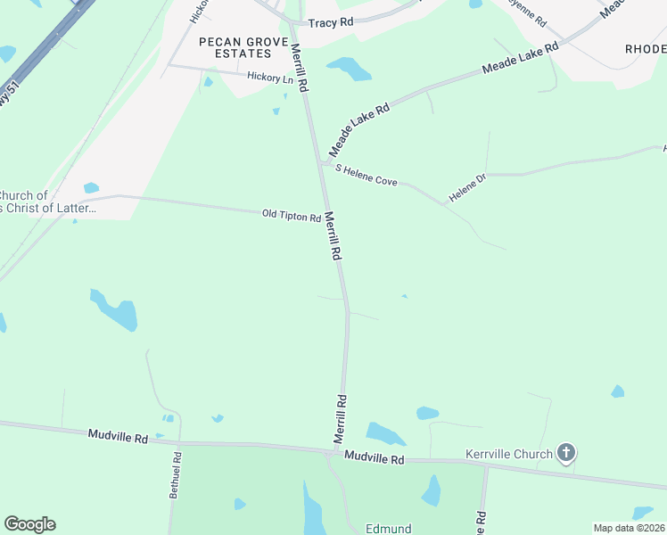 map of restaurants, bars, coffee shops, grocery stores, and more near 9509 Merrill Road in Millington