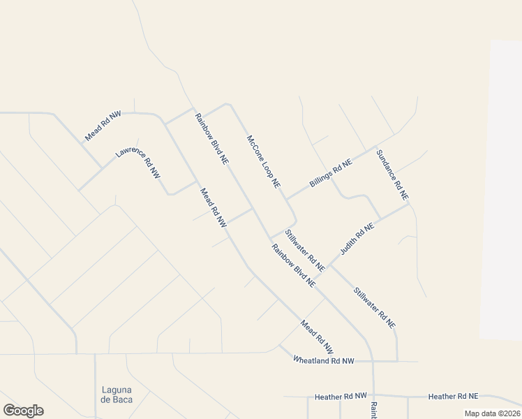 map of restaurants, bars, coffee shops, grocery stores, and more near Rainbow Boulevard Northeast in Rio Rancho