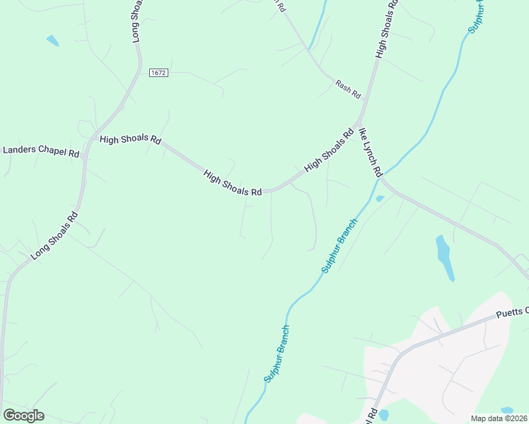 map of restaurants, bars, coffee shops, grocery stores, and more near 1315 High Shoals Road in Lincolnton