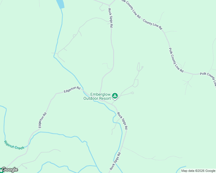 map of restaurants, bars, coffee shops, grocery stores, and more near 1494 Rock Spring Road in Mill Spring