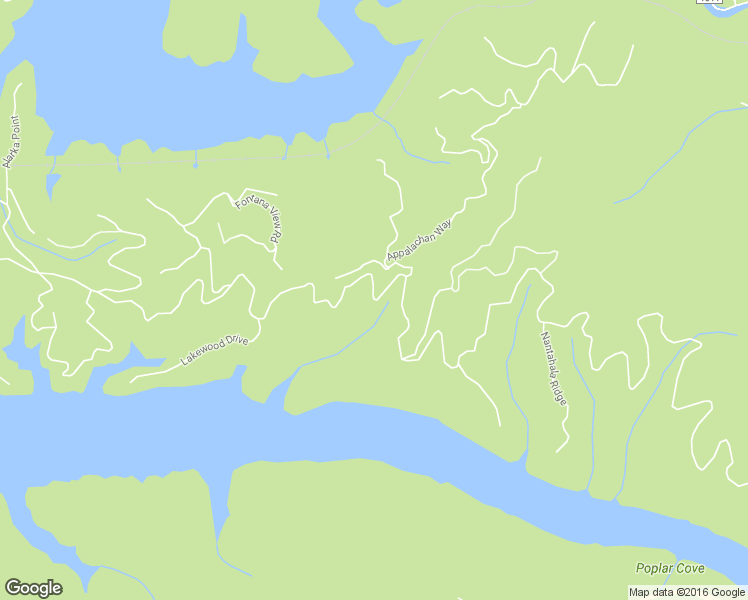 map of restaurants, bars, coffee shops, grocery stores, and more near 3219 Fontana Lake Drive in Bryson City