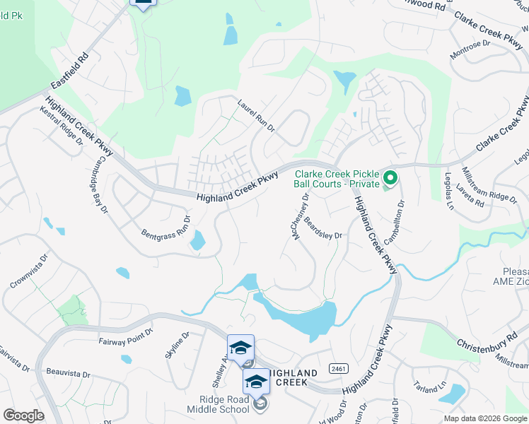 map of restaurants, bars, coffee shops, grocery stores, and more near 9129 Viscount Lane in Charlotte