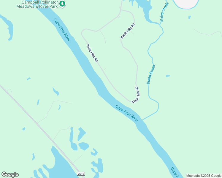 map of restaurants, bars, coffee shops, grocery stores, and more near Keith Hills Road in Buies Creek