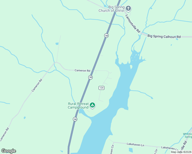 map of restaurants, bars, coffee shops, grocery stores, and more near 5850 Highway 58 in Decatur