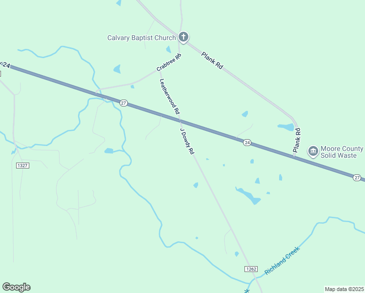 map of restaurants, bars, coffee shops, grocery stores, and more near 150 J Dowdy Road in Carthage
