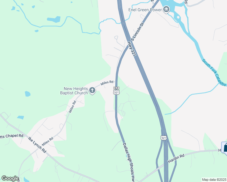 map of restaurants, bars, coffee shops, grocery stores, and more near 5633 Dallas High Shoals Highway in Dallas