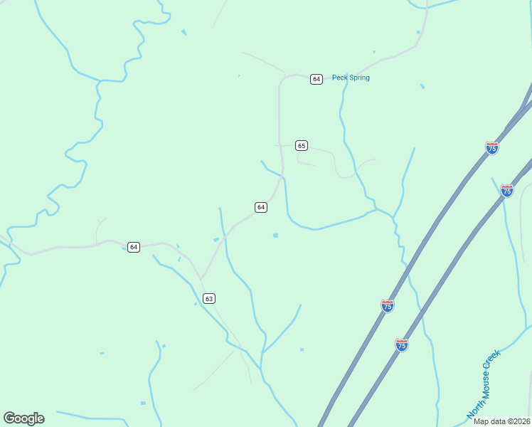 map of restaurants, bars, coffee shops, grocery stores, and more near 343 County Road 64 in Riceville