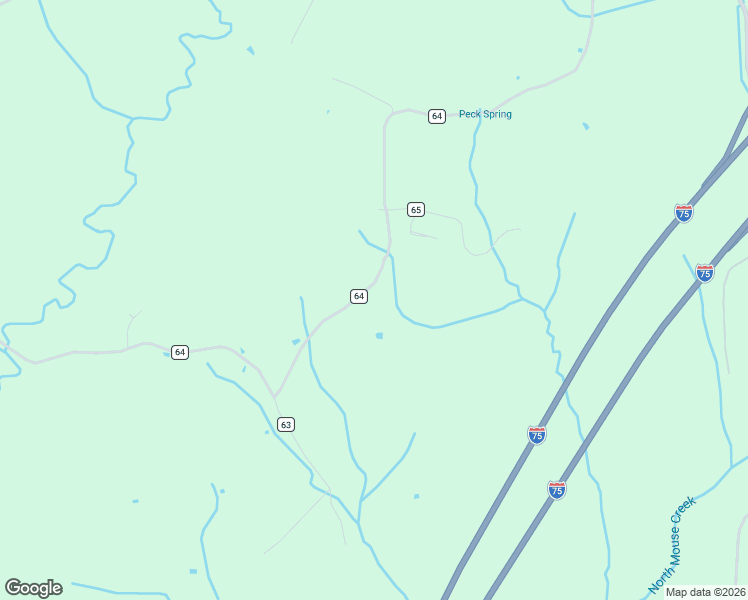 map of restaurants, bars, coffee shops, grocery stores, and more near 343 County Road 64 in Riceville