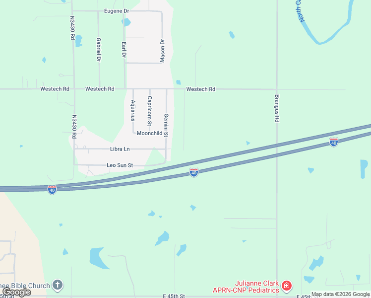 map of restaurants, bars, coffee shops, grocery stores, and more near 5405 Gemini Street in Shawnee
