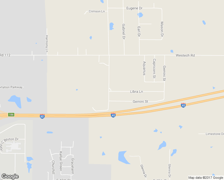 map of restaurants, bars, coffee shops, grocery stores, and more near 2302 Libra Lane in Shawnee