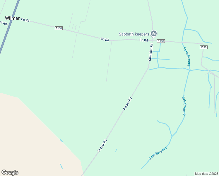 map of restaurants, bars, coffee shops, grocery stores, and more near 405 Whichards Lane in Vanceboro