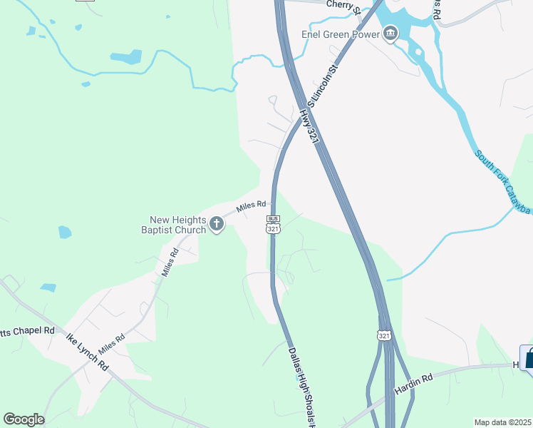 map of restaurants, bars, coffee shops, grocery stores, and more near 5633 Dallas High Shoals Highway in Dallas