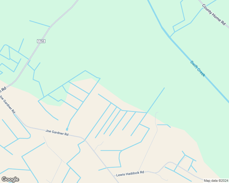 map of restaurants, bars, coffee shops, grocery stores, and more near 2410 Joe Gardner Road in Grifton