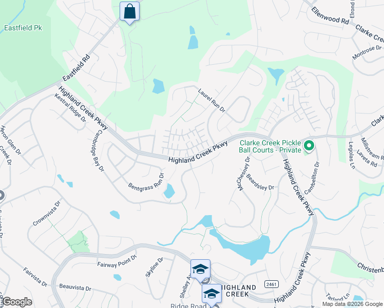 map of restaurants, bars, coffee shops, grocery stores, and more near 8638 Meadowmont View Drive in Charlotte