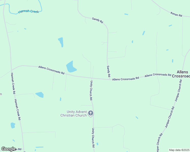 map of restaurants, bars, coffee shops, grocery stores, and more near 1804 Allens Crossroads Road in Four Oaks
