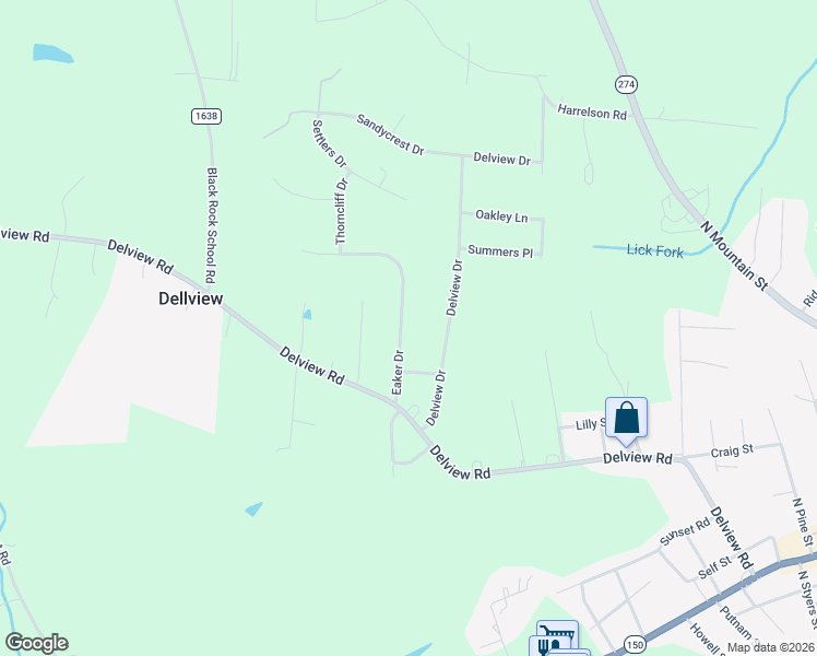 map of restaurants, bars, coffee shops, grocery stores, and more near 2066 Eaker Drive in Cherryville