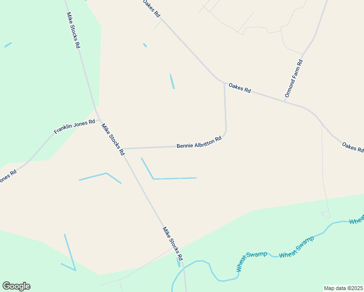 map of restaurants, bars, coffee shops, grocery stores, and more near Bennie Albritton Road in Greene County