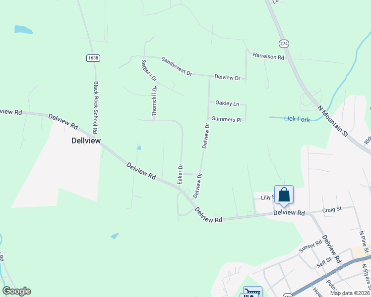 map of restaurants, bars, coffee shops, grocery stores, and more near 2066 Eaker Drive in Cherryville