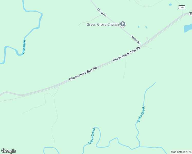 map of restaurants, bars, coffee shops, grocery stores, and more near 1033 Okeewemee Star Road in Star