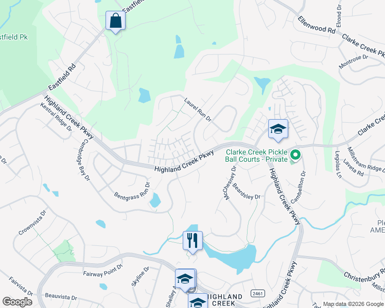 map of restaurants, bars, coffee shops, grocery stores, and more near 8756 Meadowmont View Dr in Charlotte