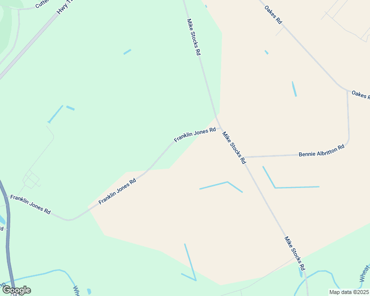 map of restaurants, bars, coffee shops, grocery stores, and more near 938 Franklin Jones Road in Hookerton