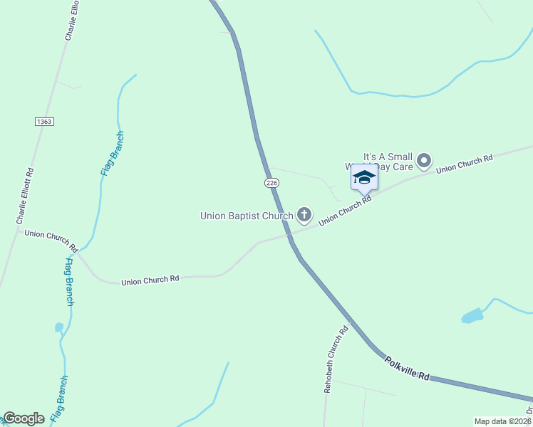 map of restaurants, bars, coffee shops, grocery stores, and more near 3809 Polkville Road in Lawndale