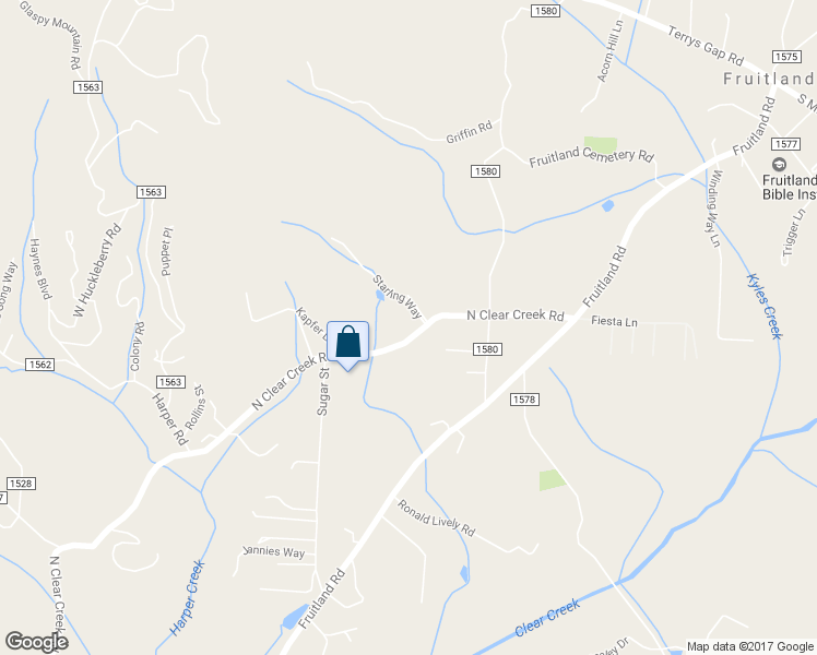 map of restaurants, bars, coffee shops, grocery stores, and more near 3199 North Clear Creek Road in Hendersonville