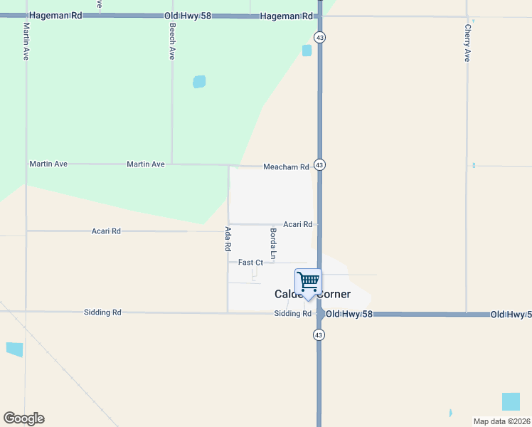 map of restaurants, bars, coffee shops, grocery stores, and more near 22808 Acari Road in Bakersfield