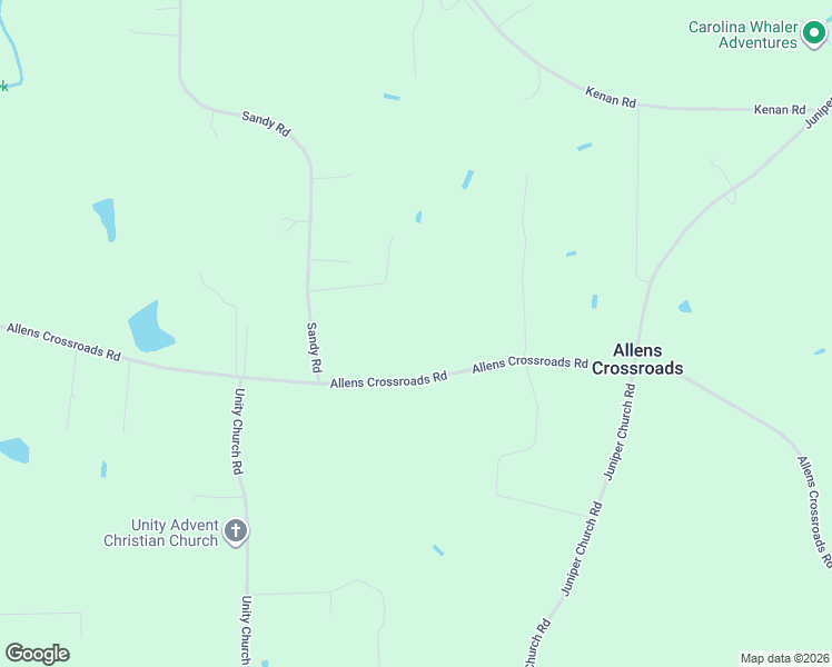 map of restaurants, bars, coffee shops, grocery stores, and more near 1522 Allens Crossroads Rd in Four Oaks