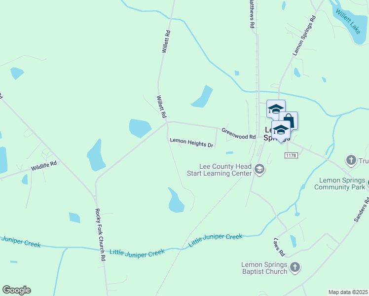 map of restaurants, bars, coffee shops, grocery stores, and more near 4619 Lemon Heights Drive in Sanford