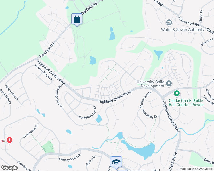 map of restaurants, bars, coffee shops, grocery stores, and more near 9040 Meadowmont View Drive in Charlotte