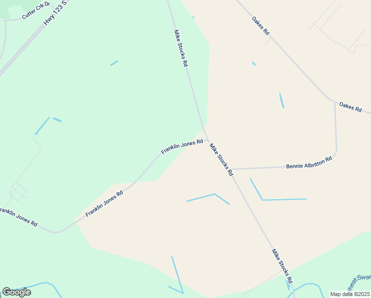 map of restaurants, bars, coffee shops, grocery stores, and more near 1104 Franklin Jones Road in Hookerton