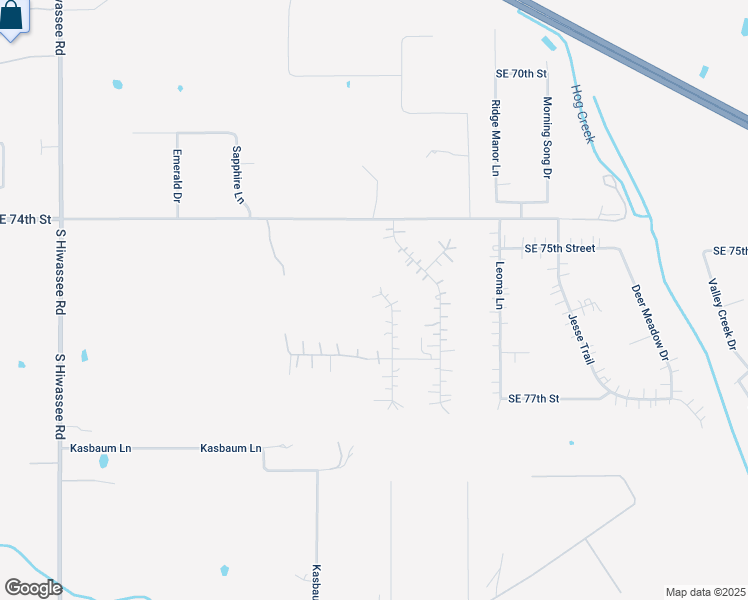 map of restaurants, bars, coffee shops, grocery stores, and more near 7700 Double Springs Drive in Oklahoma City