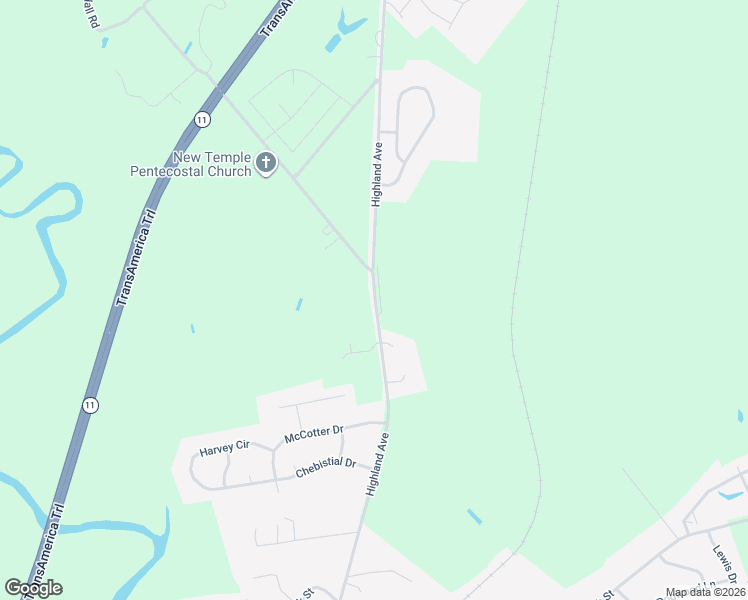 map of restaurants, bars, coffee shops, grocery stores, and more near Highland Ave in Grifton