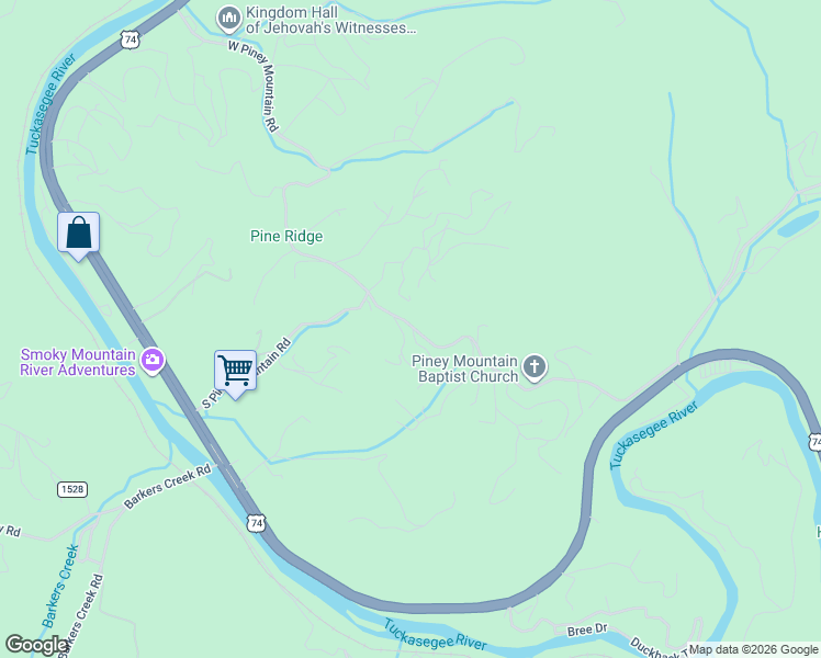 map of restaurants, bars, coffee shops, grocery stores, and more near 636 Piney Mountain Rd in Whittier