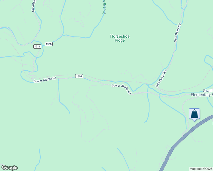 map of restaurants, bars, coffee shops, grocery stores, and more near 9180 Lower Alarka Road in Bryson City