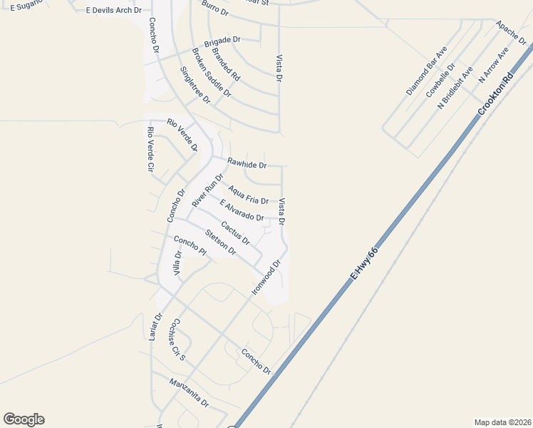 map of restaurants, bars, coffee shops, grocery stores, and more near 7127 E Alvarado Dr in Kingman