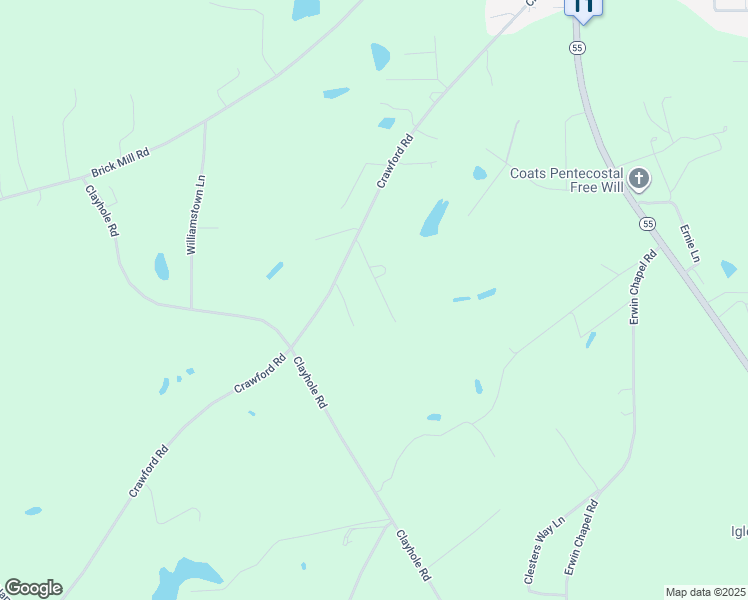 map of restaurants, bars, coffee shops, grocery stores, and more near 195 Hardwood Lane in Coats