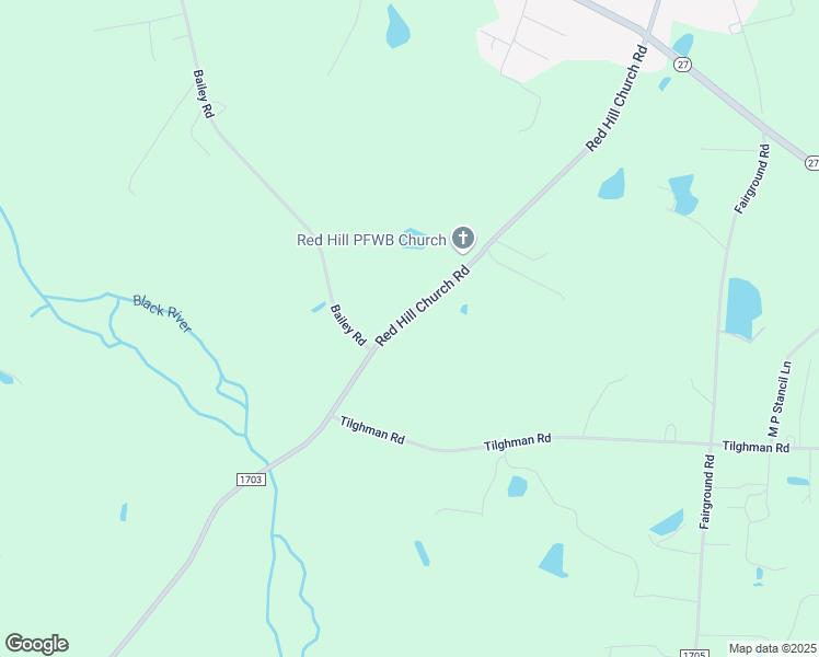 map of restaurants, bars, coffee shops, grocery stores, and more near 5116 Red Hill Church Road in Coats