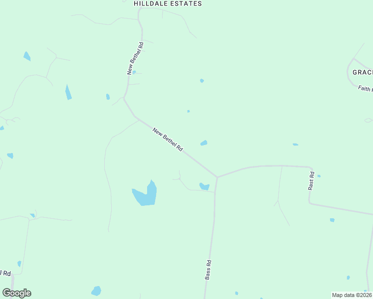 map of restaurants, bars, coffee shops, grocery stores, and more near 9633 New Bethel Road in Millington