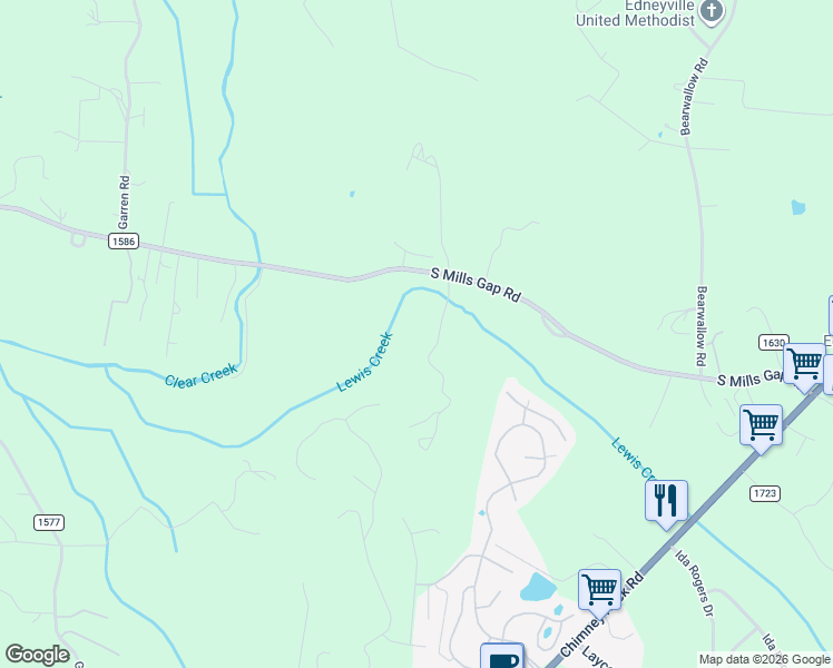 map of restaurants, bars, coffee shops, grocery stores, and more near 126 Antebellum Way in Hendersonville